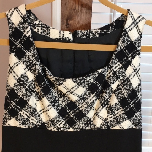 Women’s No Brand Formal Sleeveless Black And White Knee Length Dress Size XL - Picture 3 of 9